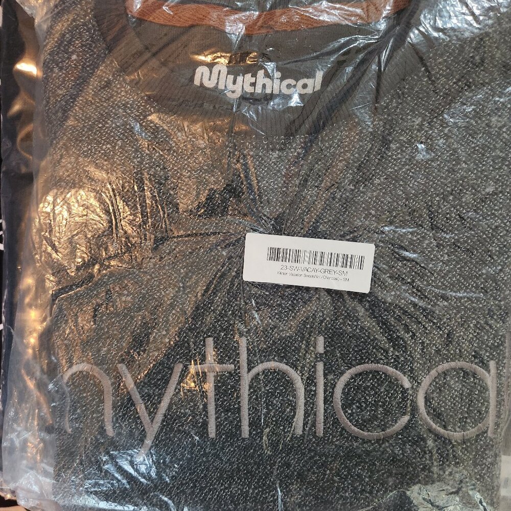 Mythical Winter Vacations Sweatshirt Charcoal size small